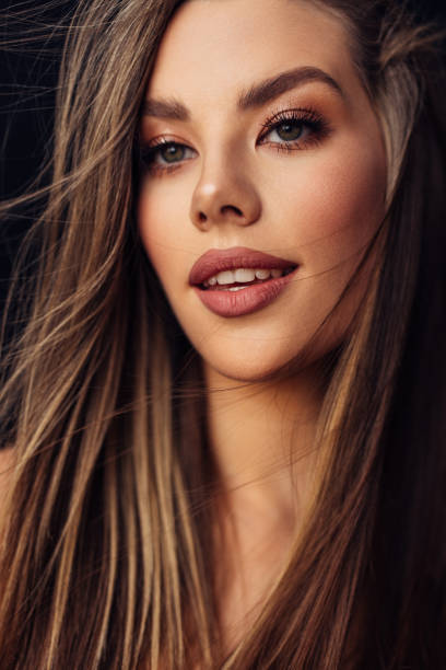 istock Young beautiful woman with perfect make-up 1830770301