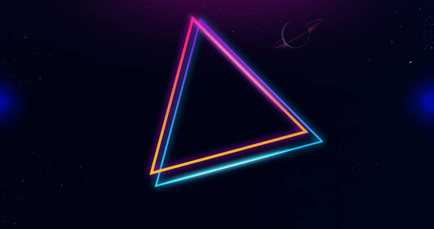 istock Retro 80s sci-fi futuristic style background. Vector retro futuristic synth wave illustration in 1980s posters style. Retro Nostalgic new wave vaporwave cyberpunk artwork with vibrant neon colors. 1830771424