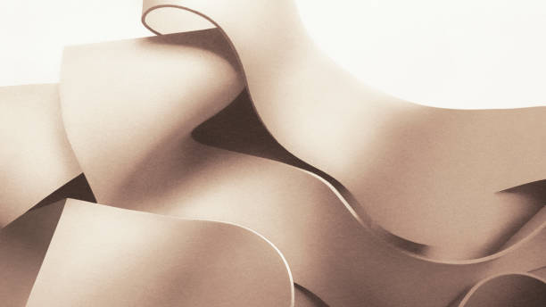 istock Fluid white shapes background, abstract concept 1830792324