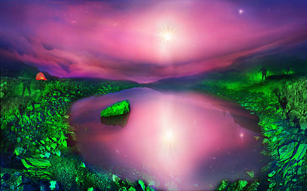 istock lake Marmarosha and Moon 183079495