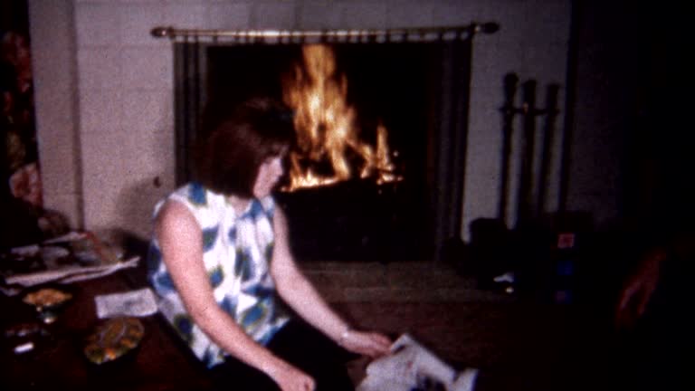 Reading by the Fire 1960's