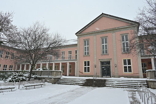 Historical building on the university campus of Erfurt