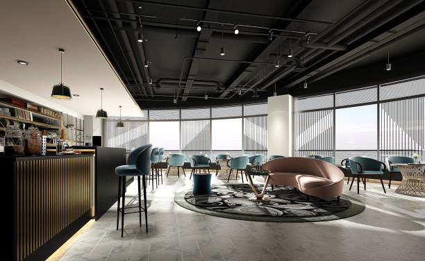 istock 3D render of cafetaria and restaurant 1830817732