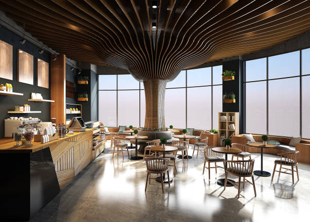 istock 3D render of cafetaria and restaurant 1830817736