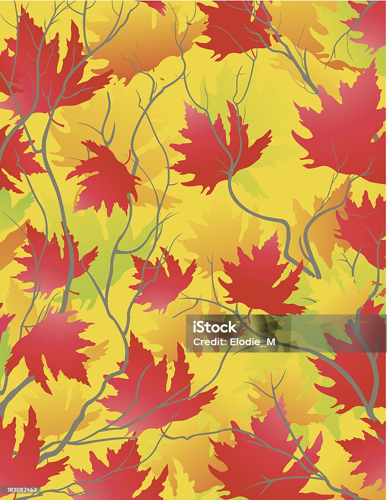 Automne-Leafs fond/Décor automnal - clipart vectoriel de Illustration libre de droits