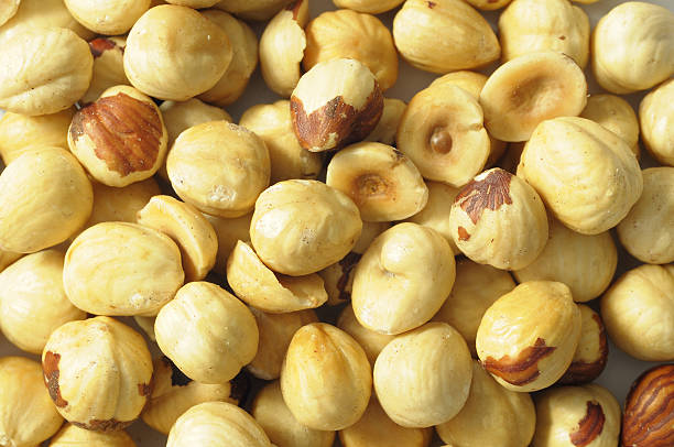 Hazelnuts stock photo