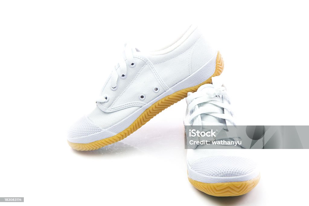 Par de sapatos novos branco - Royalty-free Adulto Foto de stock
