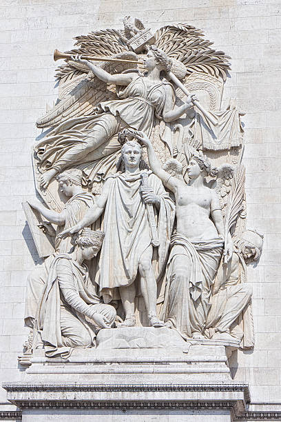 istock Arc de Triomphe Detail in Paris France 183083828