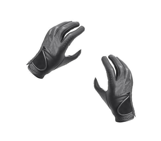 istock Leather motorcycle gloves with carbon fiber protection 183085485