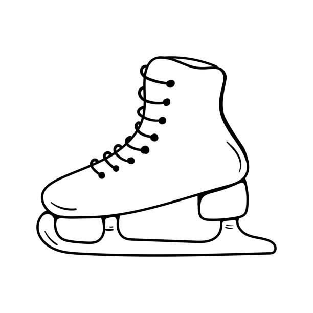 Skate shoe vector icon vector art illustration