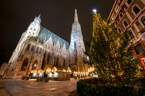 St. Stephan Cathedral in Christmas time, Vienna