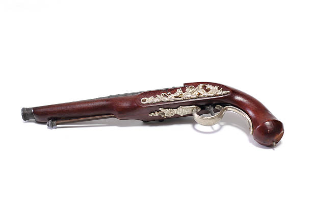 istock Old gun isolated on white background 183091570