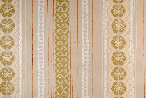 Retro papery wallpaper decoration detail
