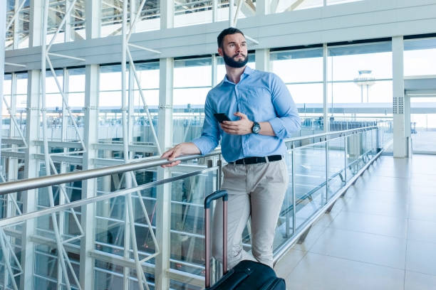 istock Businessman in the airport 1830935313