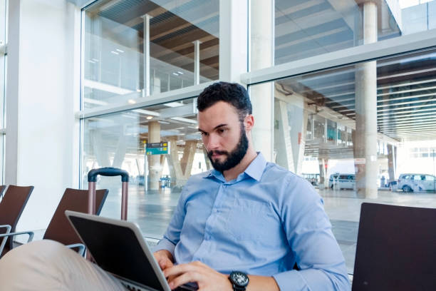 istock Businessman in the airport 1830935330