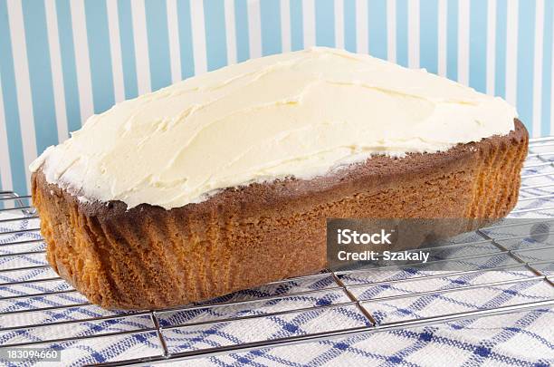 Loaf Cake With Cream Cheese Icing Stock Photo - Download Image Now - Baked, Baking, Brown