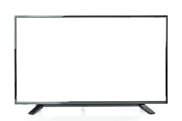 istock Ultra high definition 4K or 8K LED Display Smart Tv and empty white screen isolated on white background 1830958522