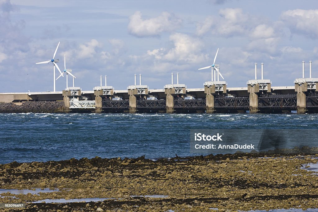 Oosterscheldekering in Zeeland, Netherlands Eastern Scheldt Stock Photo