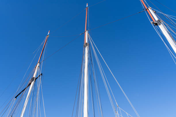 Ship masts at Flisvos Marina, Greece