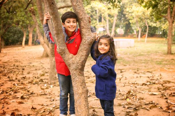 Children in winter season