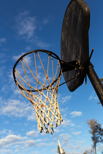 Basketball Hoop under the Sky
