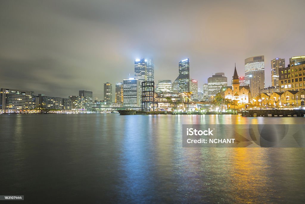 Foto noturna de Sydney, Austrália - Foto de stock de Noite royalty-free