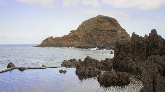 Natural, volcanic pools in Porto Moniz, Madeira