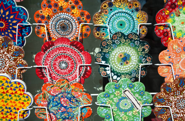 istock Cappadocia's Handmade Colorful Souvenir Plates 1831116057