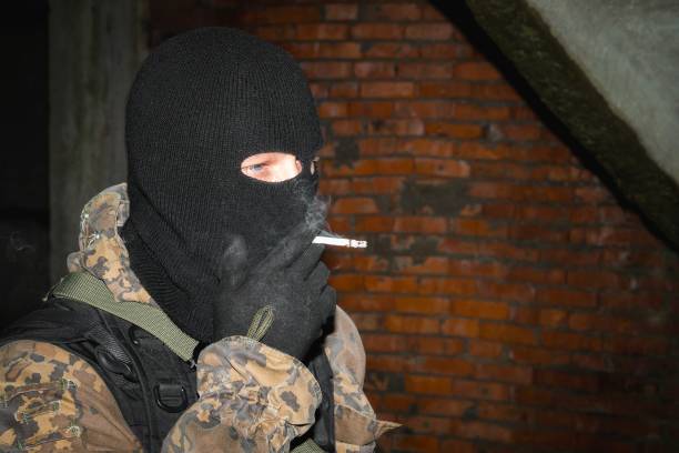 istock Military balaclava portrait 1831130354