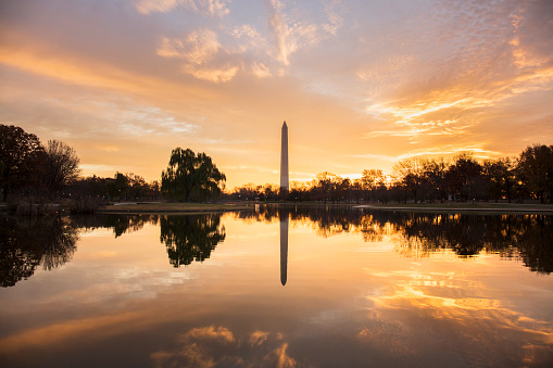 The Washington Monument by twilight, Washington DC