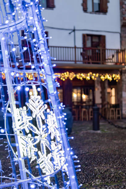 istock Close-up of festive tree lights. 1831146030
