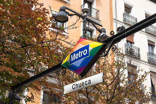 Chueca is an area of central Madrid, named after its main square, Plaza de Chueca. It is known as Madrid's gay neighbourhood. Plaza de Chueca was named after Spanish composer and author Federico Chueca. \nIt is located in the administrative ward in the central Madrid neighbourhood of Justicia.\nChueca is very lively, with many street cafes and boutique shops.