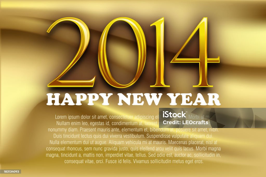 La nouvelle année 2014 fond de célébration - clipart vectoriel de 2014 libre de droits