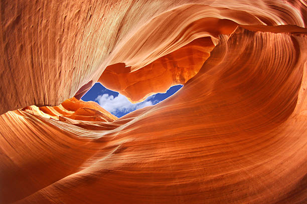 antelope canyon, arizona, estados unidos - cave canyon rock eroded fotografías e imágenes de stock