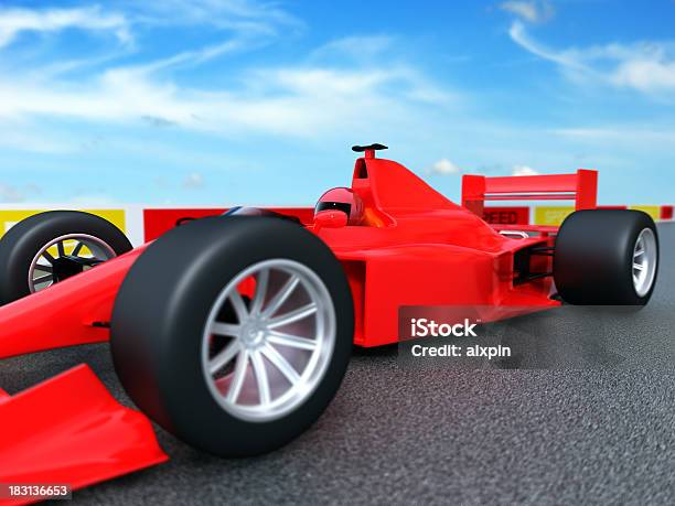 F1 Auf Track Stockfoto und mehr Bilder von Aerodynamisch - Aerodynamisch, Asphalt, Auto