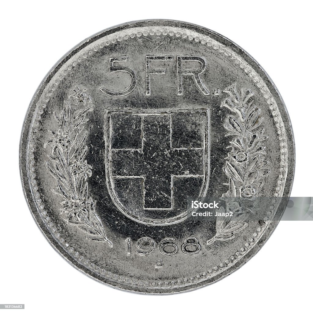 Pièce de 5 francs suisses Vintage - Photo de Carré - Composition libre de droits