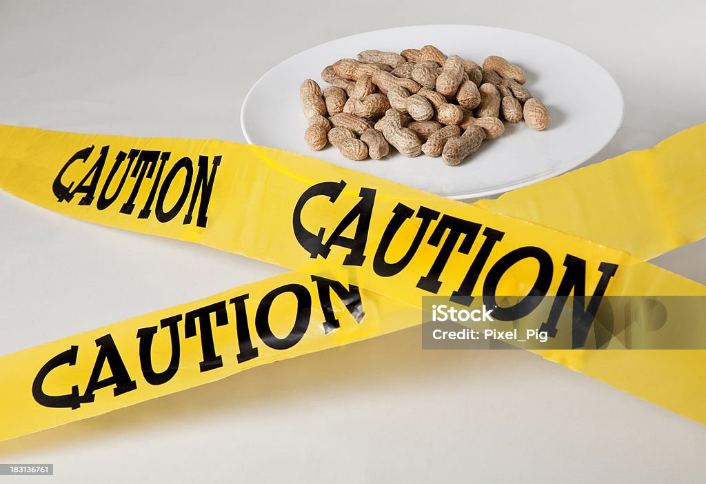 Peanut Allergy - 2 Peanut Allergies affect about 1 % of the North American population (although roughly 25% of children will grow out of it) Peanut - Food Stock Photo