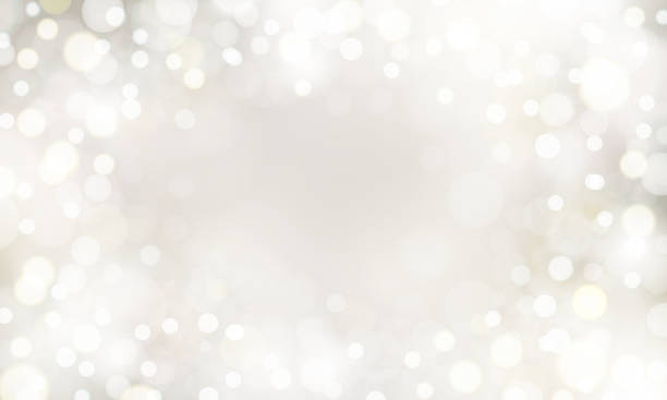 istock Beautiful platinum gold background illustration with sparkling ball blur, perfect for Christmas, weddings, and luxurious atmosphere. 1831370952