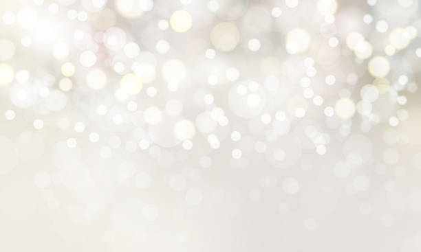 istock Beautiful platinum gold background illustration with sparkling ball blur, perfect for Christmas, weddings, and luxurious atmosphere. 1831371493