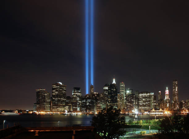 istock New York Skyline With Towers of Light 183137297