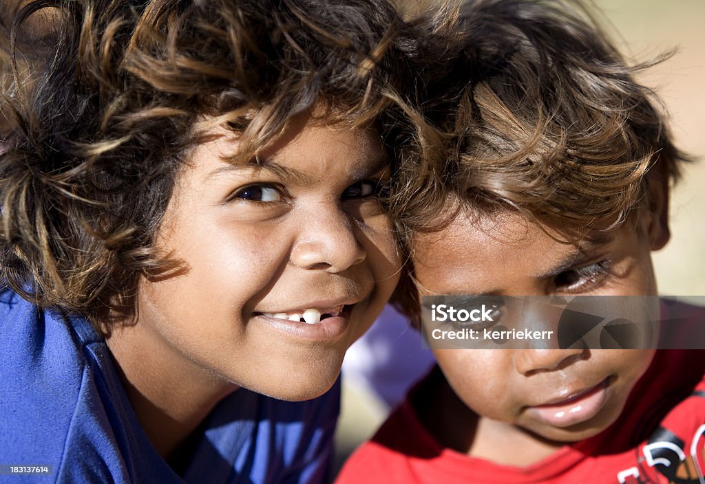 Aborígine crianças - Royalty-free Cultura aborígene australiana Foto de stock