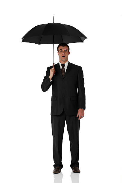 istock Businessman under an umbrella 183137948