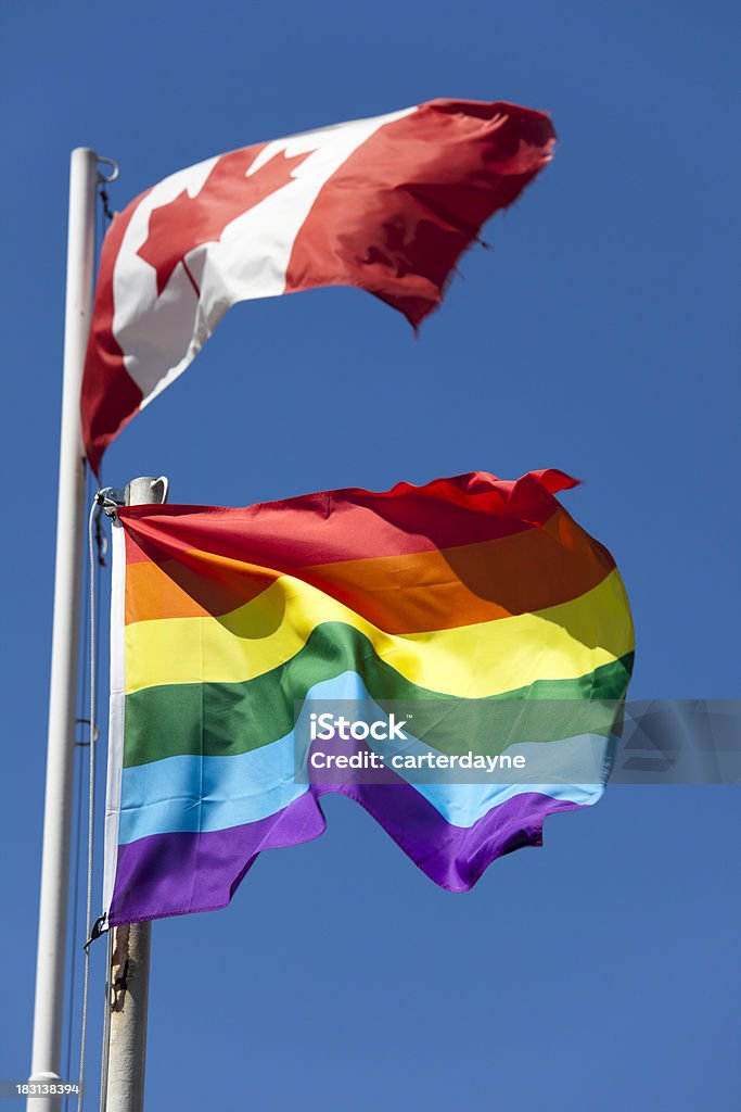 Bandiera del Gay Pride e dei diritti civili - Foto stock royalty-free di Orgoglio