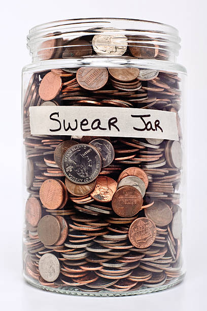 Swear Jar stock photo