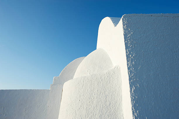istock Greek Church Close-Up Abstract Architecture Blue Sky 183140530