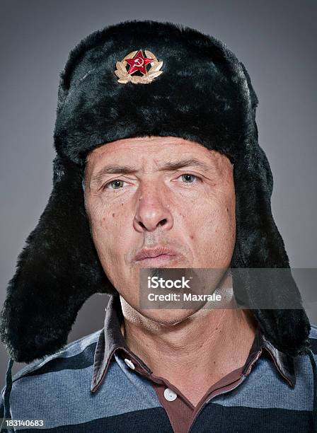 Russian Man Stock Photo - Download Image Now - Former Soviet Union, Fur Hat, Men