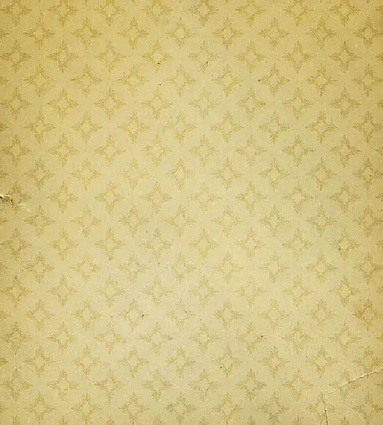 Photo of antique torn wallpaper