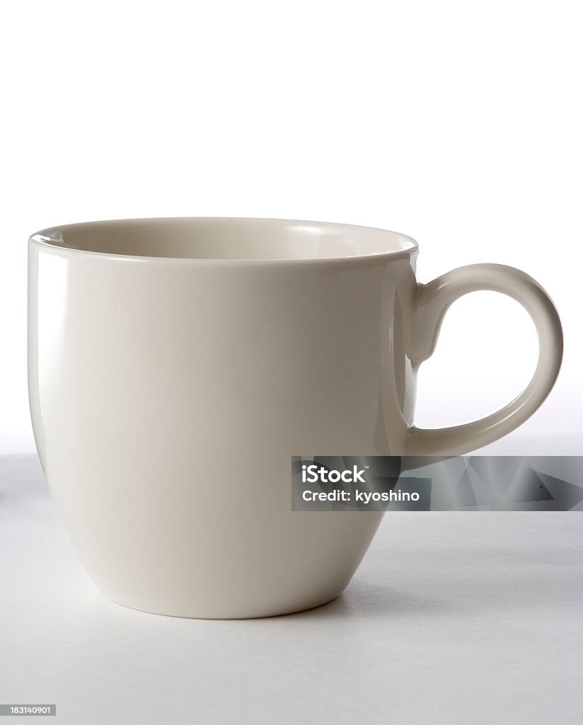 絶縁ショットを白背景の上のコーヒーカップ - からっぽのロイヤリティフリーストックフォト