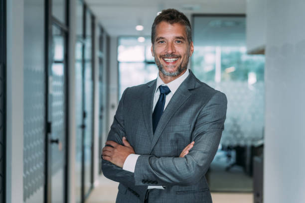 istock Portrait of successful businessman. 1831418240