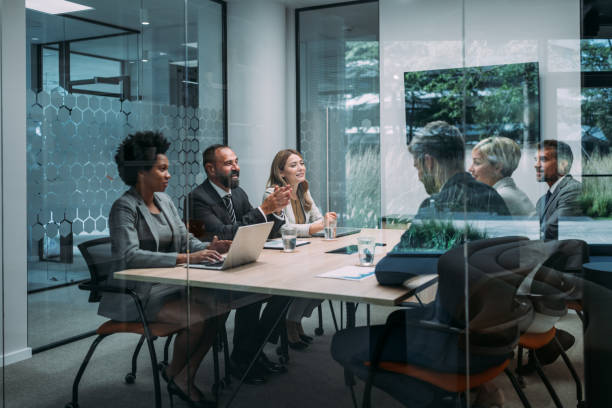 istock Business persons on meeting in the office. 1831418247